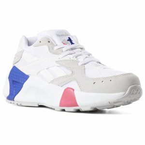 Reebok Aztrek Double Turnschuhe Damen - Weiß/Grau/Rosa/Blau - DE 406-KIY